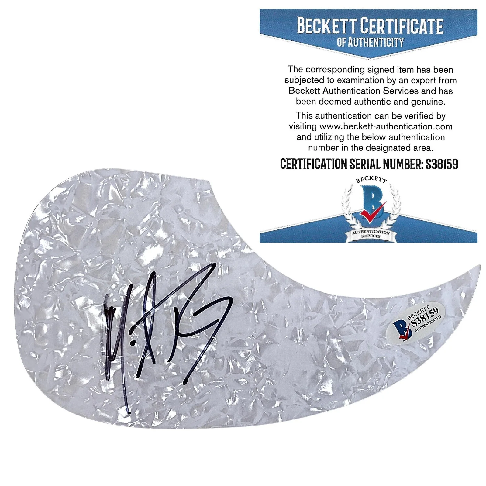 Michael Ray Signed Pick Guard Acoustic Guitar Country Music Autograph Beckett, изображение 2