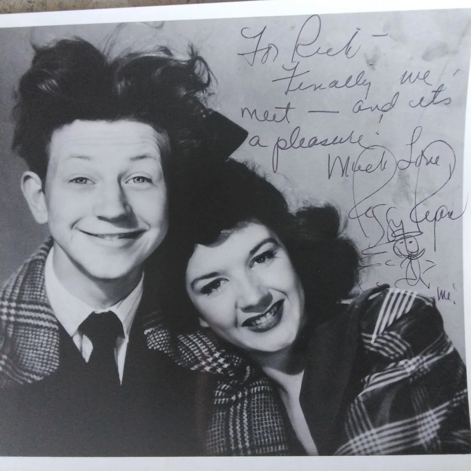 Peggy Ryan SIGNED Photo 40s Movie TV Actress Donald O'Connor Chip Off Old Block, изображение 2