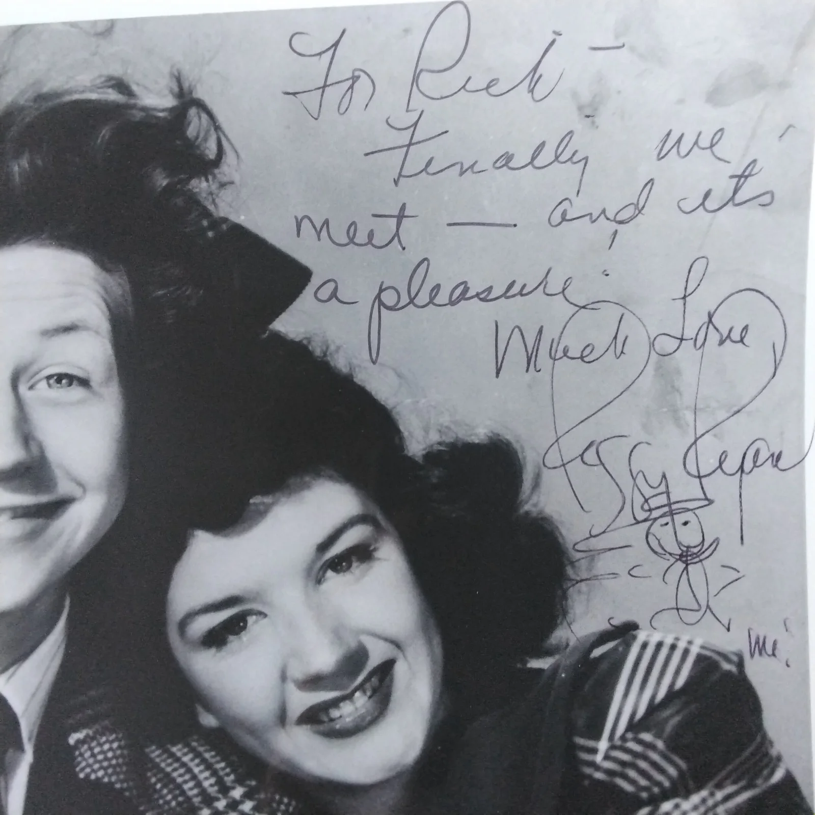 Peggy Ryan SIGNED Photo 40s Movie TV Actress Donald O'Connor Chip Off Old Block, изображение 3