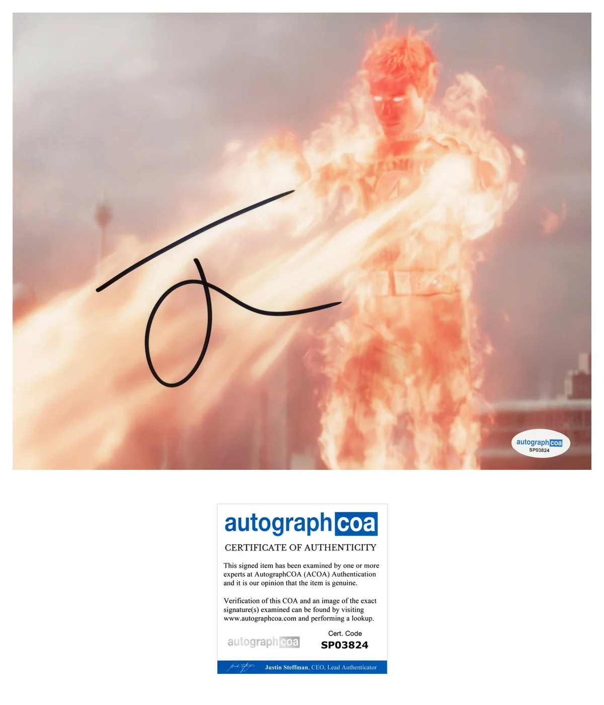Joseph Quinn Fantastic Four Autographed Signed 8x10 Photo ACOA, image 2