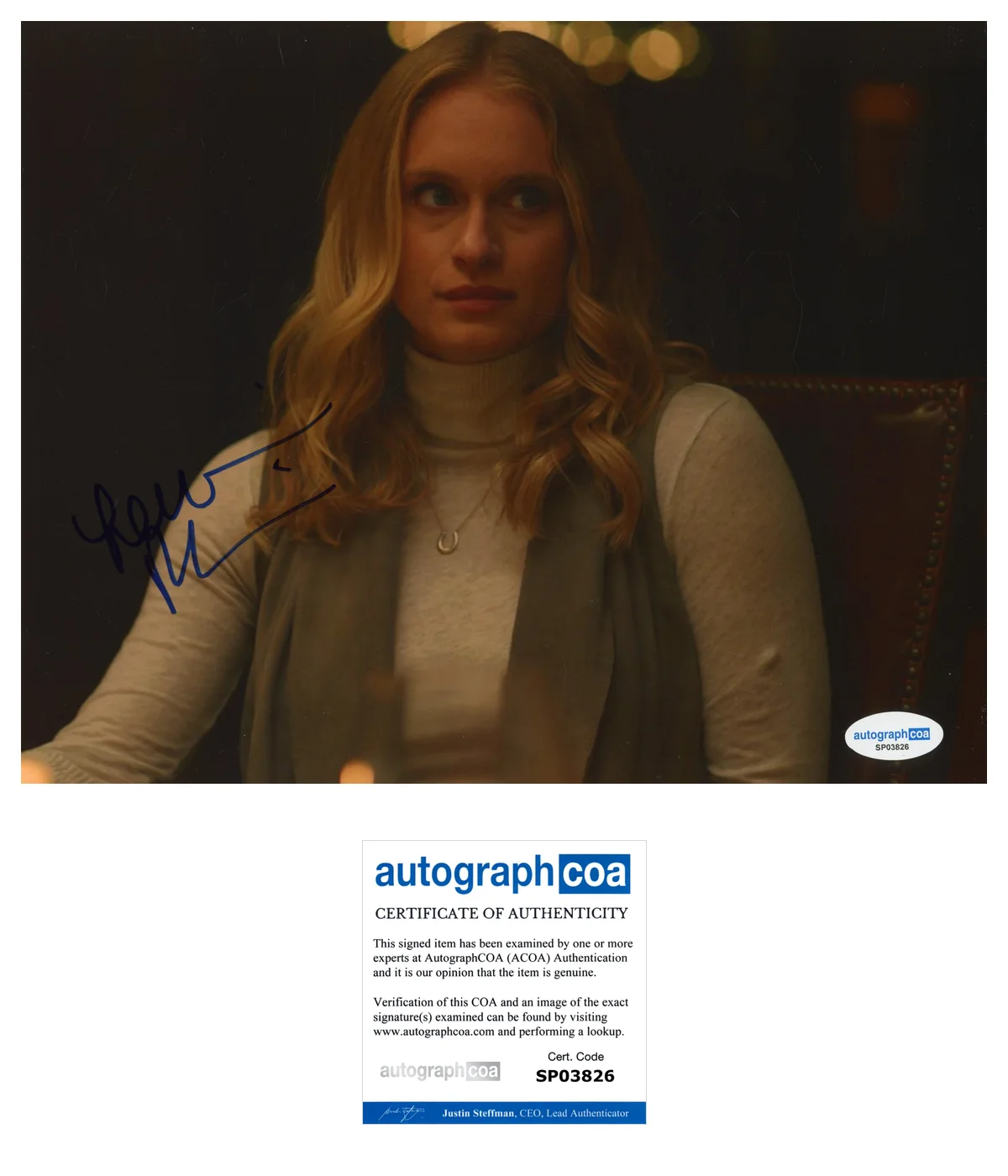 Leven Rambin The Purge Autographed Signed 8x10 Photo ACOA, изображение 2