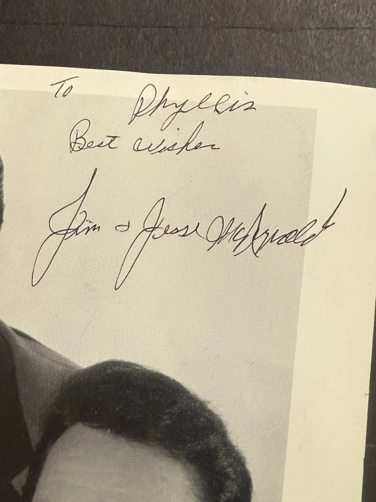 Jim & Jesse / Bluegrass Legends 8 x 10 B&W Autographed Photo, изображение 3