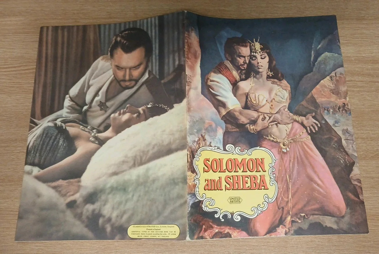 Solomon and Sheba 1959 UA Cinema Programme Yul Brynner, Gina Lollobrigida, изображение 2