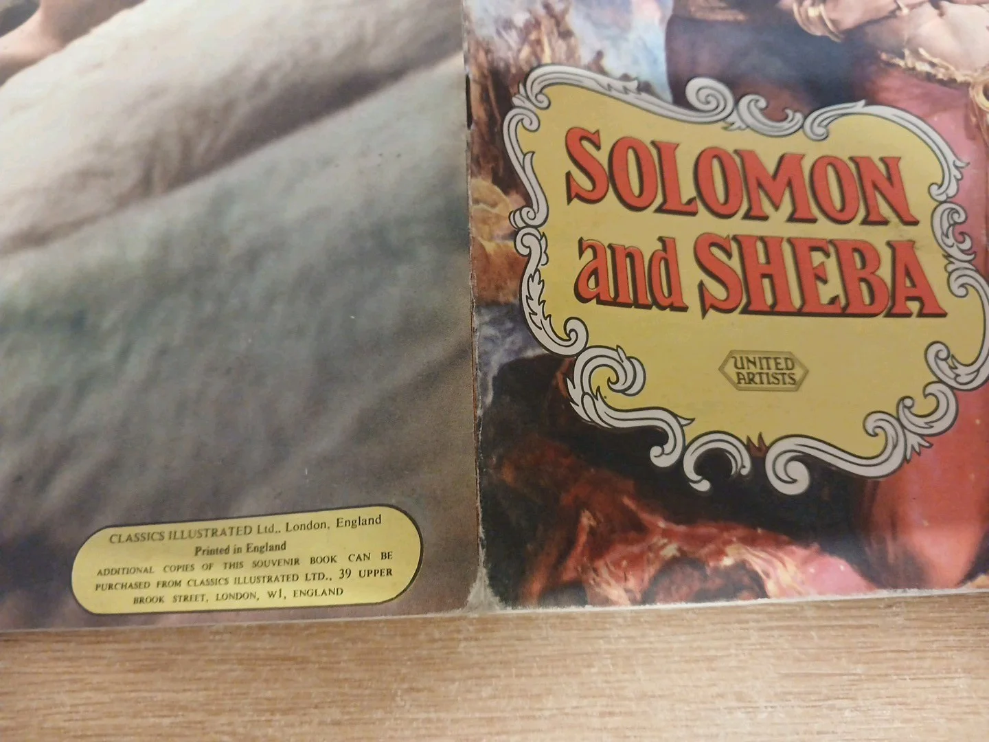 Solomon and Sheba 1959 UA Cinema Programme Yul Brynner, Gina Lollobrigida, изображение 5