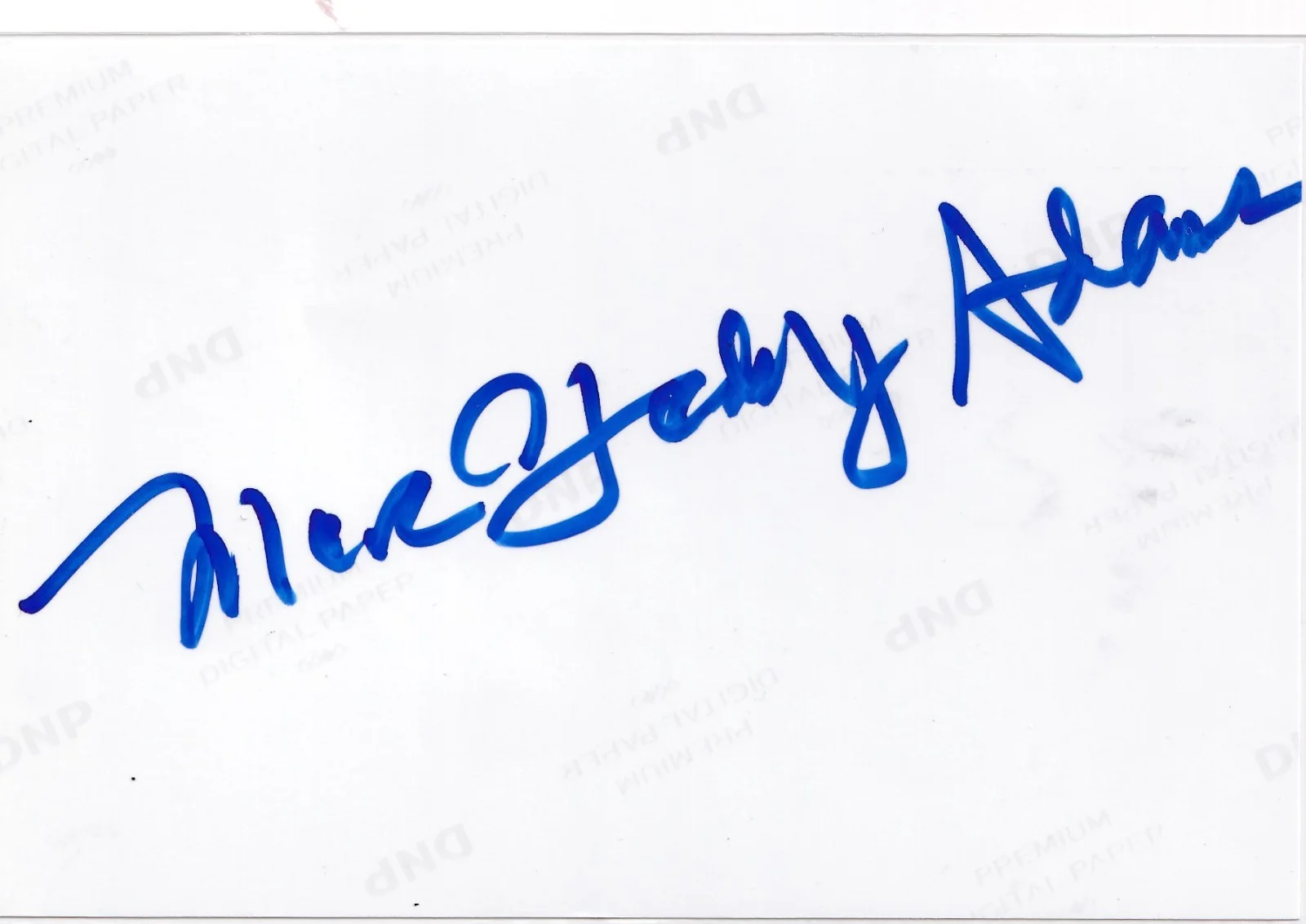 Scarce Marx Grady Adams Signed Autographed 4x6 Photo Star Trek (Back signed), изображение 2
