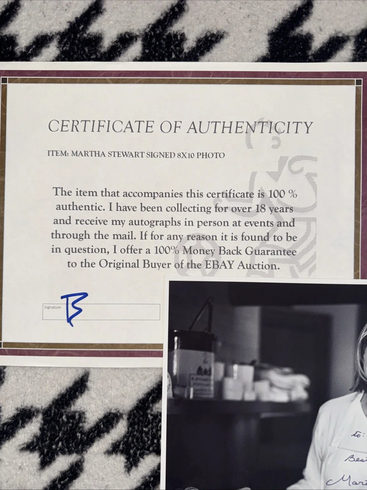 Martha Stewart — Authentic Signed Martha Stewart 8x10 Photo, image 2