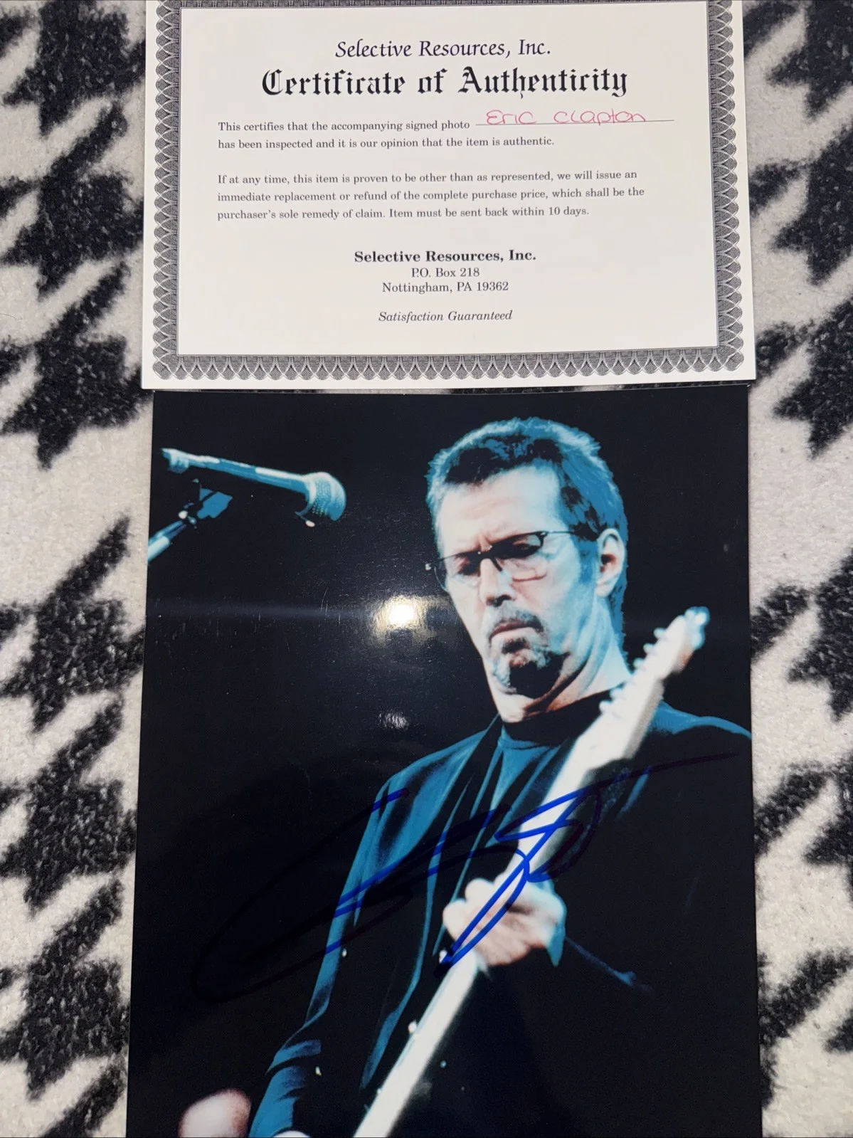 Authentic Signed Eric Clapton 8x10 Photo, image 5