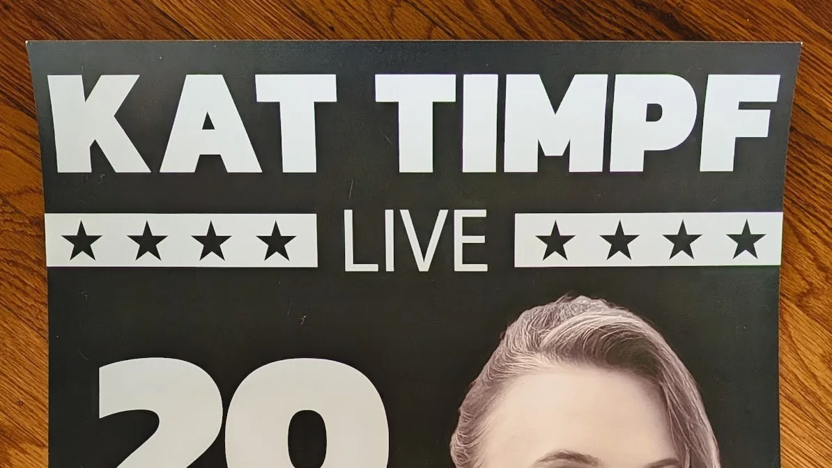 Kat Timpf — Kat Timpf Signed Autographed 2022 Tour Poster Sugar Land TX 18x24 Greg Gutfeld, image 2