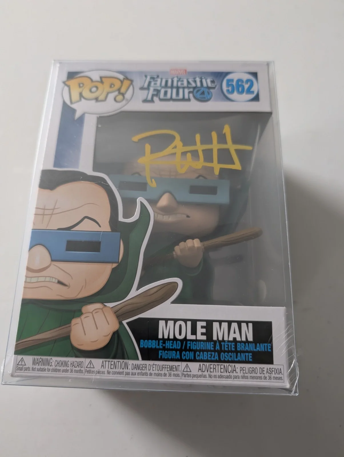 PAUL WALTER HAUSER — PAUL WALTER HAUSER HAND SIGNED FUNKO #562 FANTASTIC 4 "MOLE MAN" JSA CERT