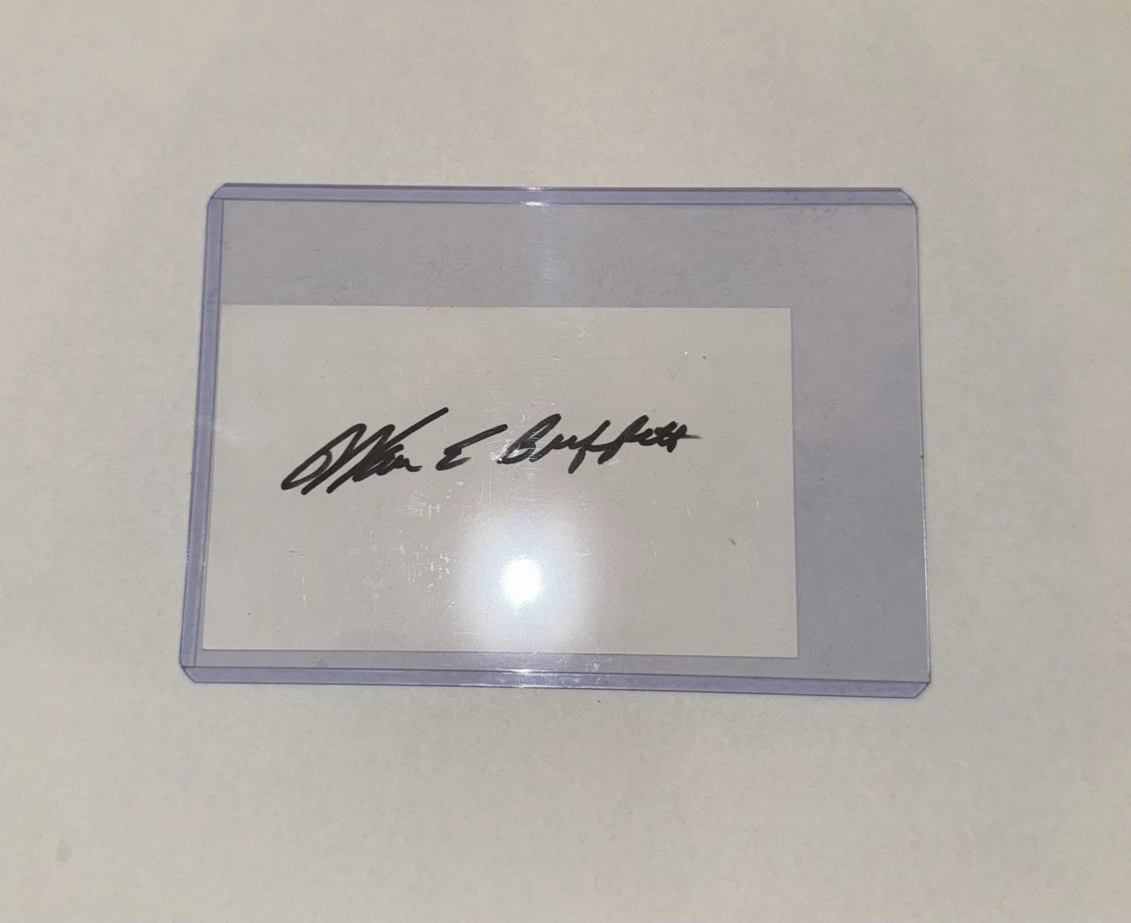 Warren Buffett Signed Autographed 3x5 Index Card Rare Businessman Investor, изображение 2