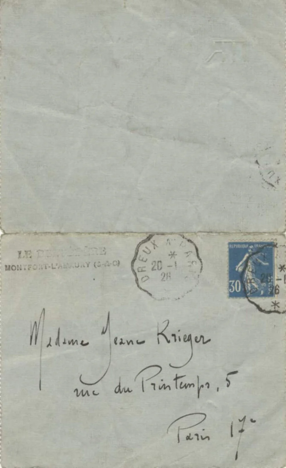 FRENCH COMPOSER Maurice Ravel autograph letter signed & mounted, изображение 3