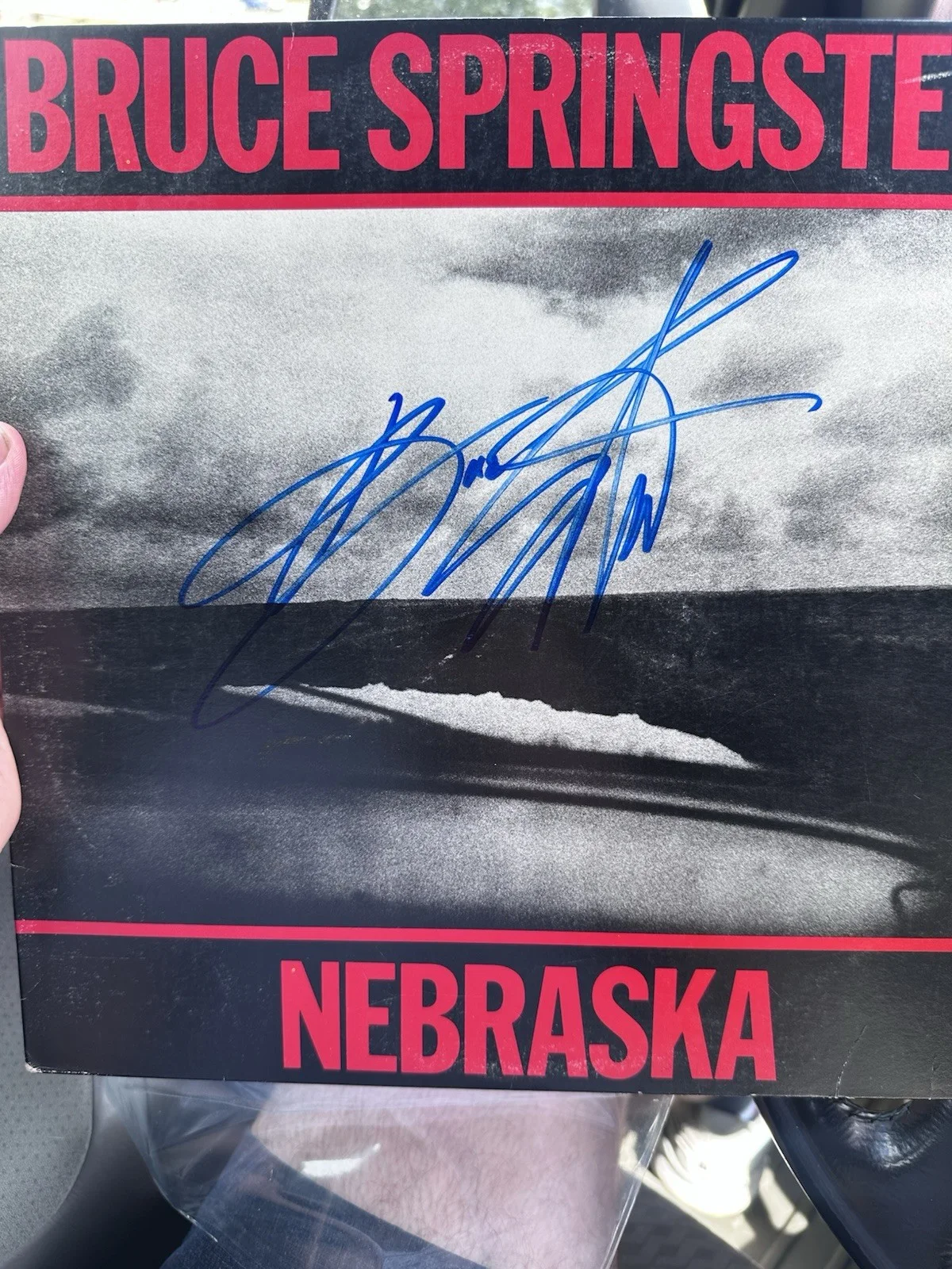 BRUCE SPRINGSTEEN SIGNED AUTOGRAPHED NEBRASKA ALBUM COVER RARE PSA DNA AUTO, изображение 3