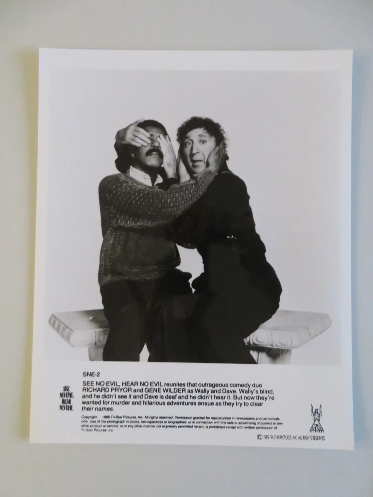 SEE NO EVIL, HEAR NO EVIL MOVIE STILL PHOTO LOT OF 7 RICHARD PRYOR G WILDER 1989, изображение 4