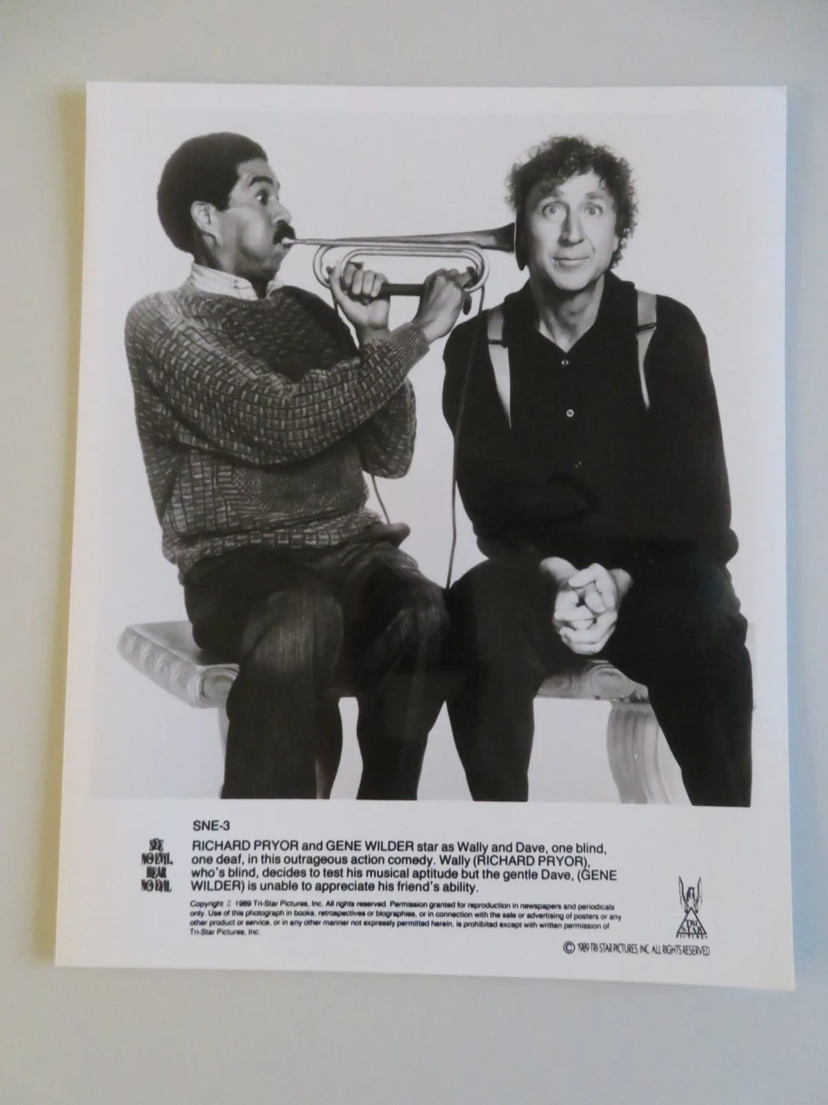 SEE NO EVIL, HEAR NO EVIL MOVIE STILL PHOTO LOT OF 7 RICHARD PRYOR G WILDER 1989, изображение 5