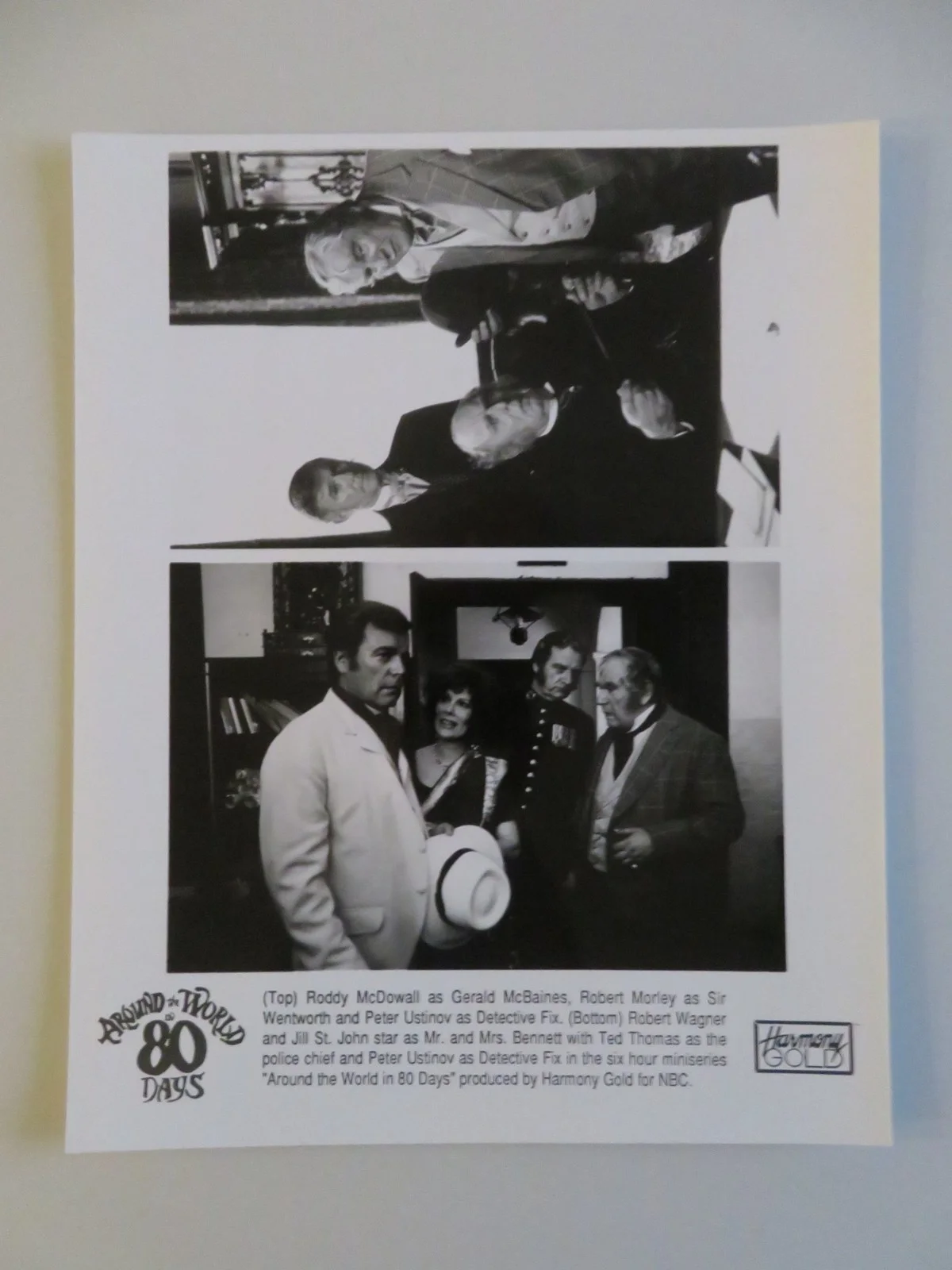 AROUND THE WORLD IN 80 DAYS MOVIE STILL PHOTO LOT OF 2 PIERCE BROSNAN 1989, изображение 4