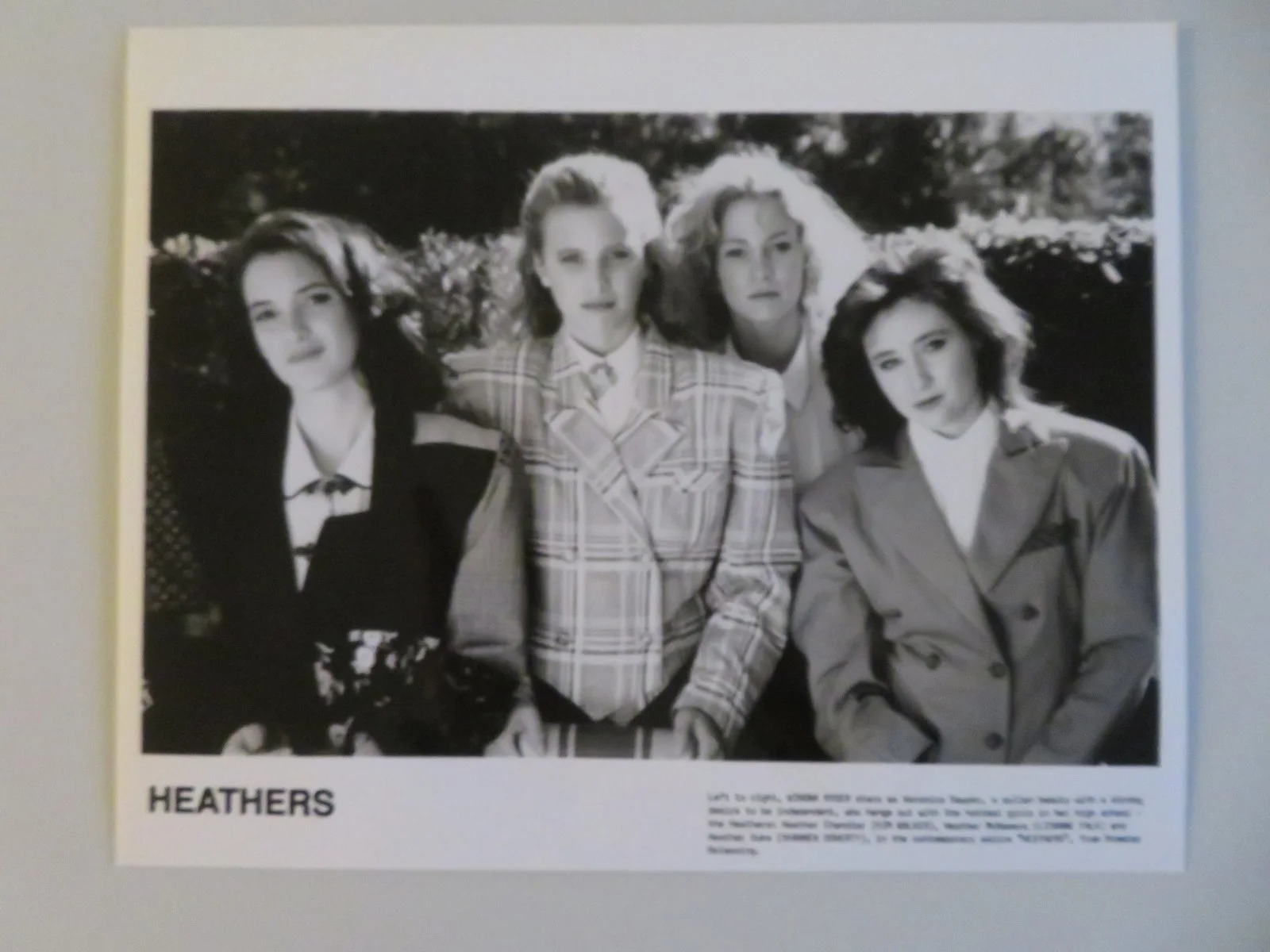 HEATHERS MOVIE STILL PHOTO LOT OF 7 WINONA RYDER CHRISTIAN SLATER 1989, изображение 3