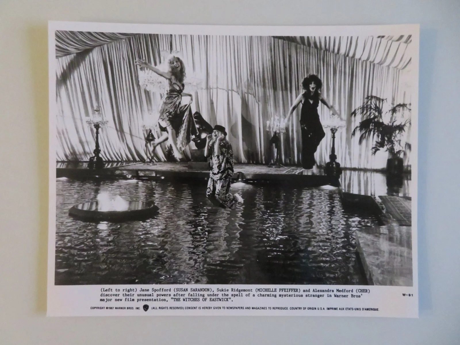 THE WITCHES OF EASTWICK MOVIE STILL PHOTO LOT OF 5 JACK NICHOLSON SARANDON 1987, изображение 4