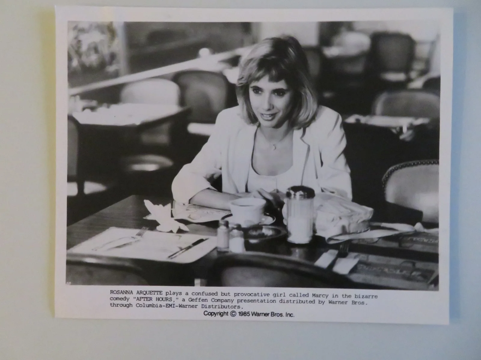 AFTER HOURS MOVIE STILL PHOTO LOT OF 2 ROSANNA ARQUETTE GRIFFIN DUNNE 1985, изображение 3