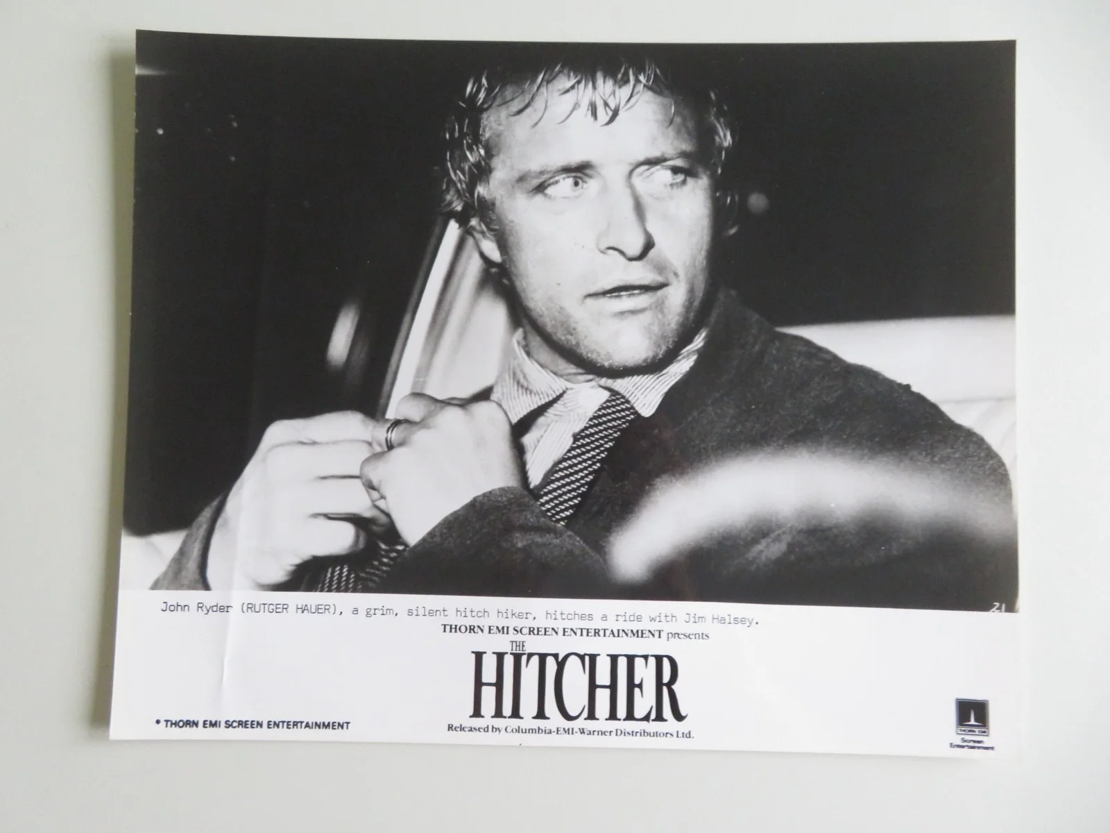 THE HITCHER MOVIE STILL PHOTO LOT OF 4 RUTGER HAUER C. THOMAS HOWELL 1986, изображение 3