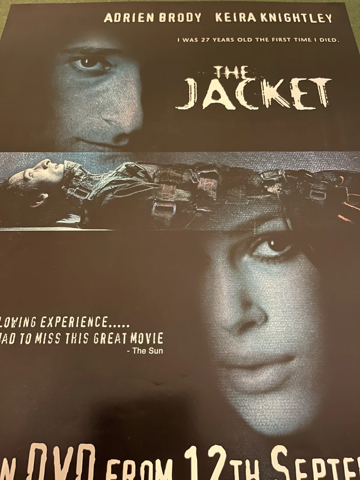 The Jacket (2005) Original Video Shop Promo Poster - A2 - RARE - Keira Knightley, изображение 2