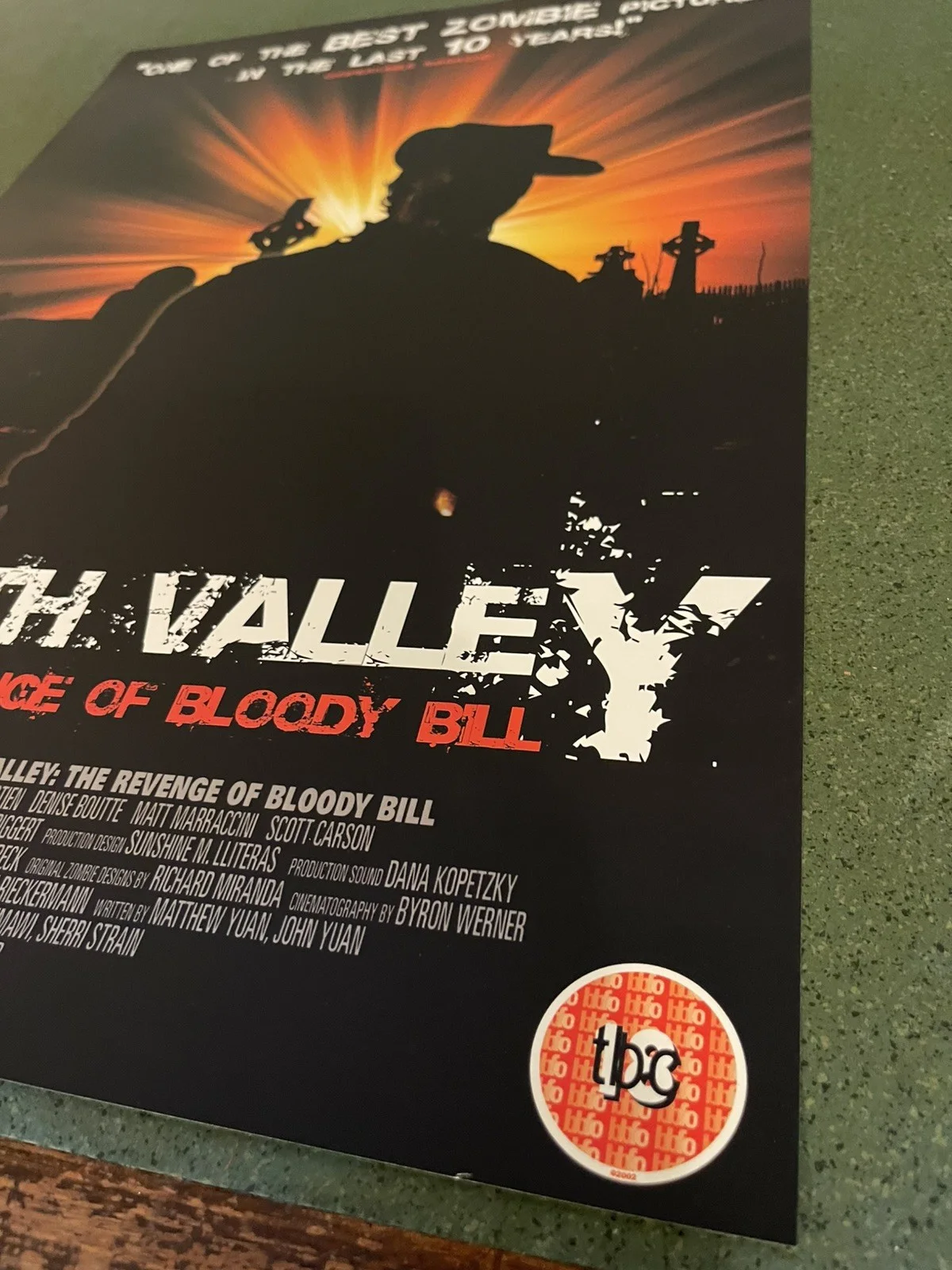 Death Valley The Revenge of Bloody Bill 2004 Original Zombie Promo Poster - A2, изображение 3