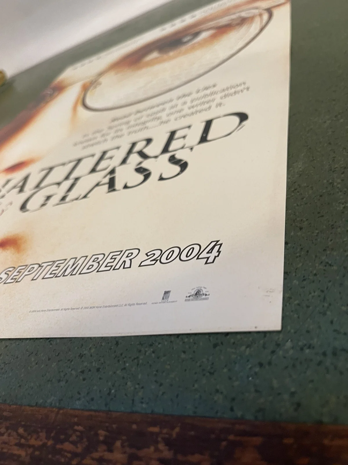 Shattered Glass (2004) Original Video Shop Movie Promo Poster - A2 - RARE, изображение 4