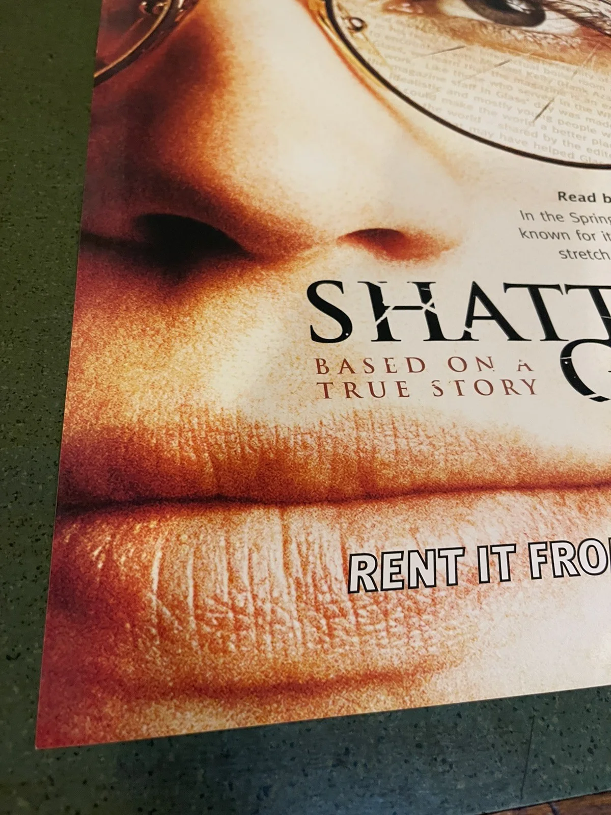 Shattered Glass (2004) Original Video Shop Movie Promo Poster - A2 - RARE, изображение 5