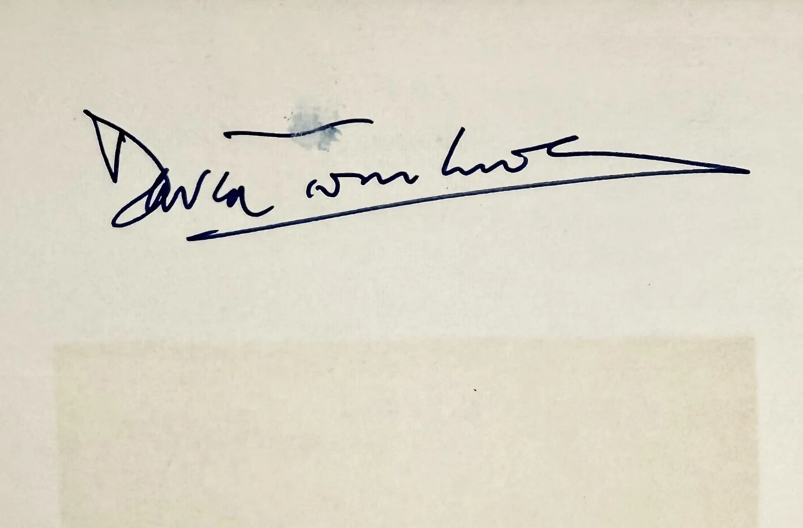 David Tomlinson — DAVID TOMLINSON Signed Autograph 4x6 INDEX CARD City Under the Sea MARY POPPINS, изображение 2