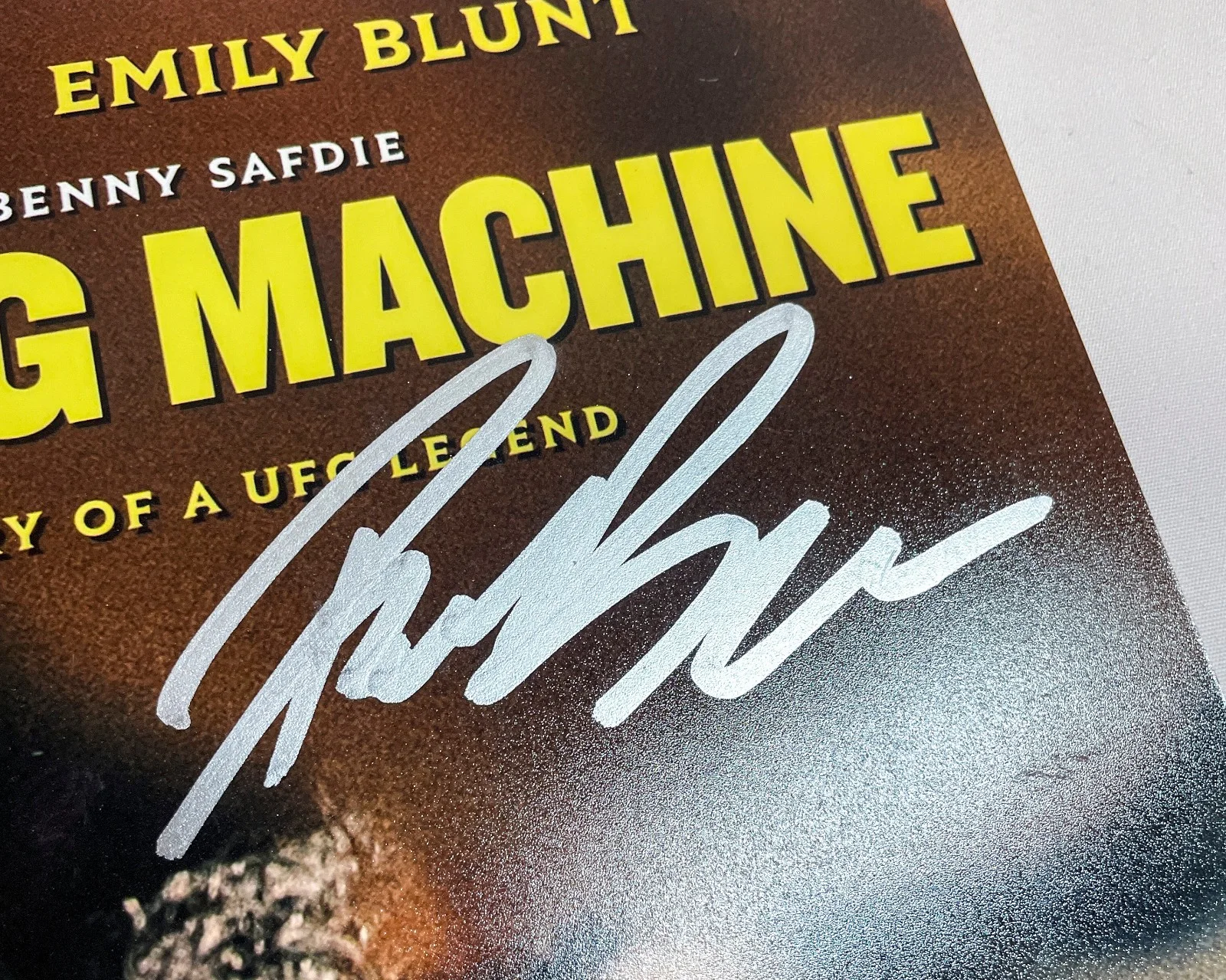 Oleksandr Uysk, Ryan Bader, Benny Safdie — Oleksandr Uysk Ryan Safdie Director Cast Signed SMASHING MACHINE 12x18 Photo JSA, image 4