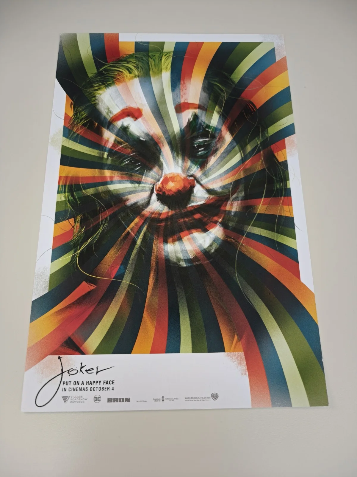 Joker Promotional IMAX Movie Poster Promo 2019 Joaquin Phoenix A4, изображение 2