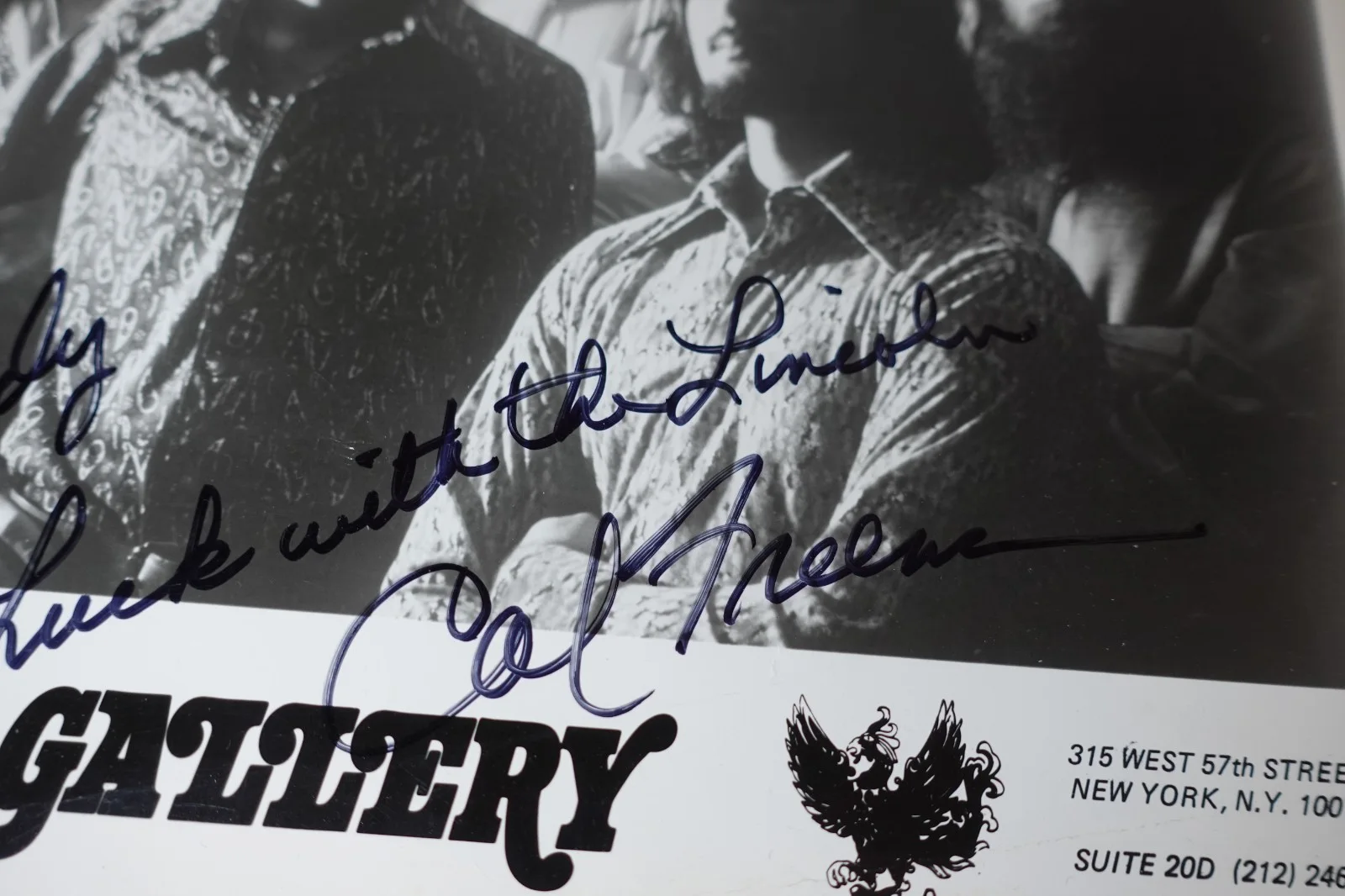 Gallery Cal Freeman SIGNED 1970s Detroit Rock Band Original Promotional Photo, изображение 4