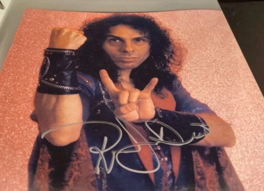 Ronnie James Dio signed 8x10. Black Sabbath Dio Band Rainbow, image 2