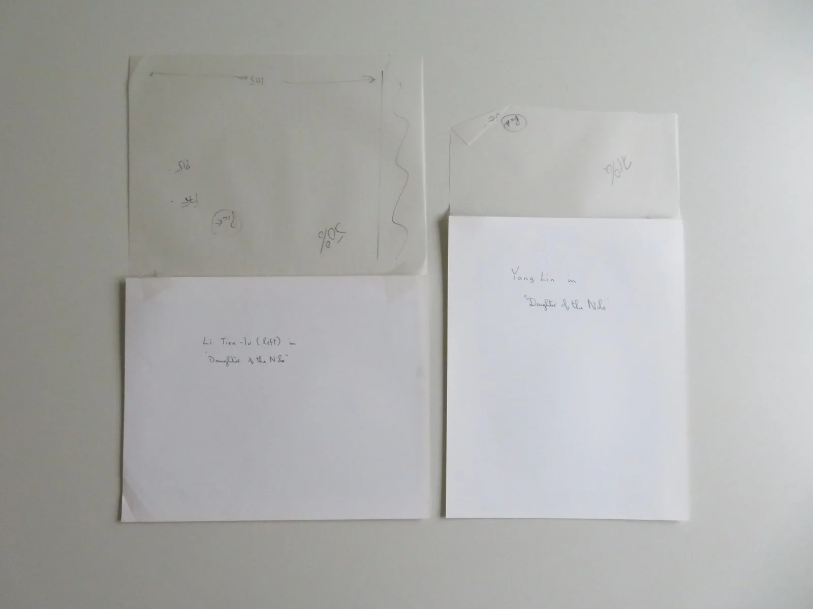 DAUGHTER OF THE NILE MOVIE STILL PHOTO LOT OF 2 LIN YANG TIEN-LU LI 1987, изображение 2