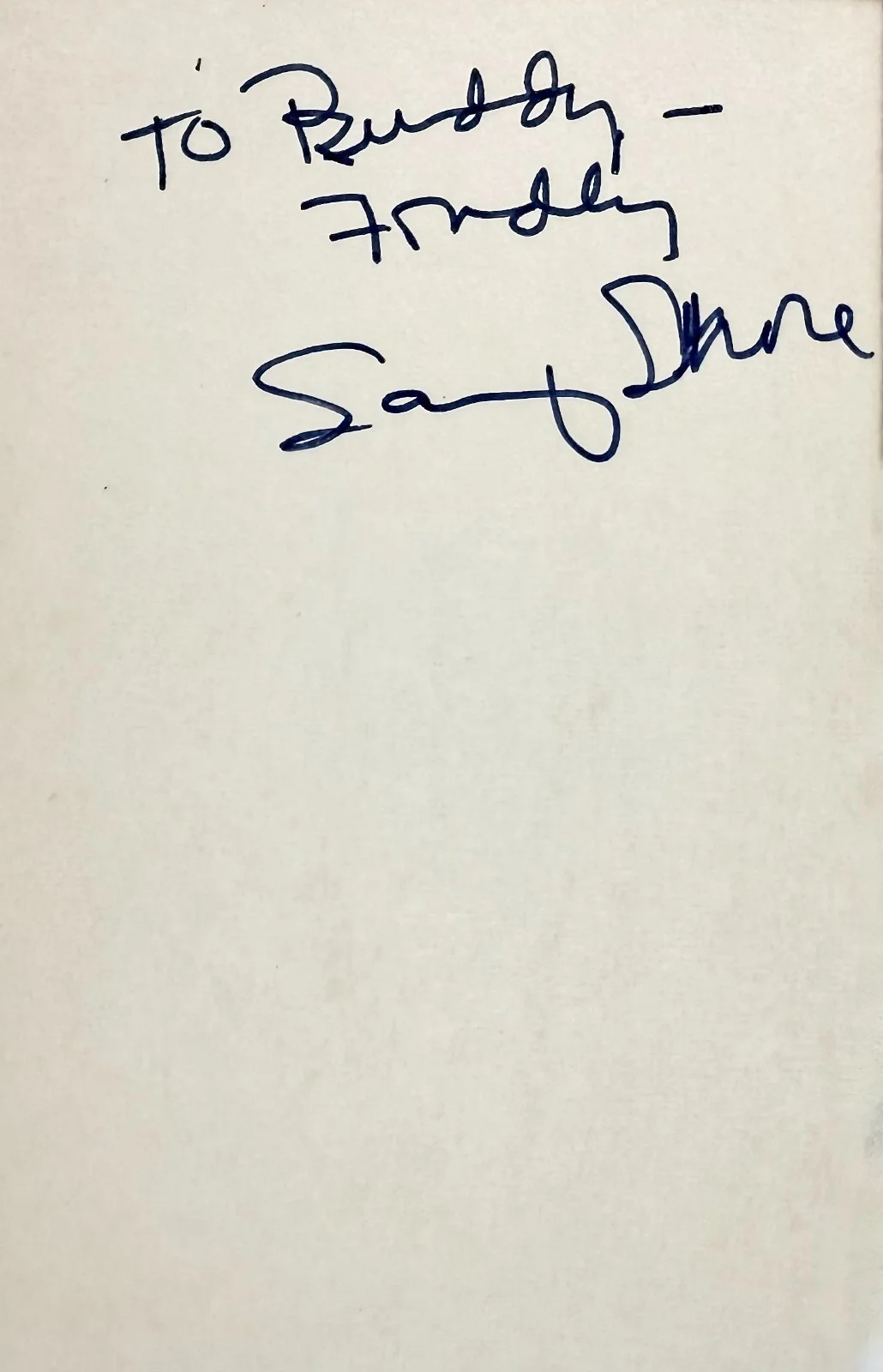 Sammy Shore — SAMMY SHORE Signed Autograph 4 x 6 INDEX CARD Fake-Out The Bellboy THUNDER ALLEY, image 4