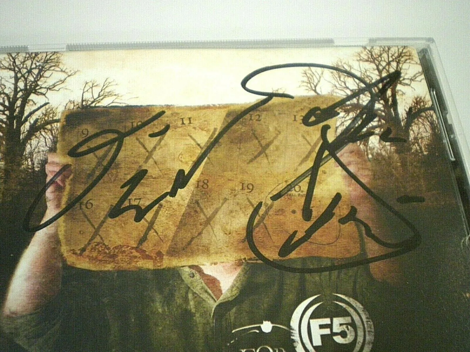 F5 Megadeth A DRUG FOR ALL SEASONS Autographed/Signed Cover Art Only~ NO CD DISC, image 3