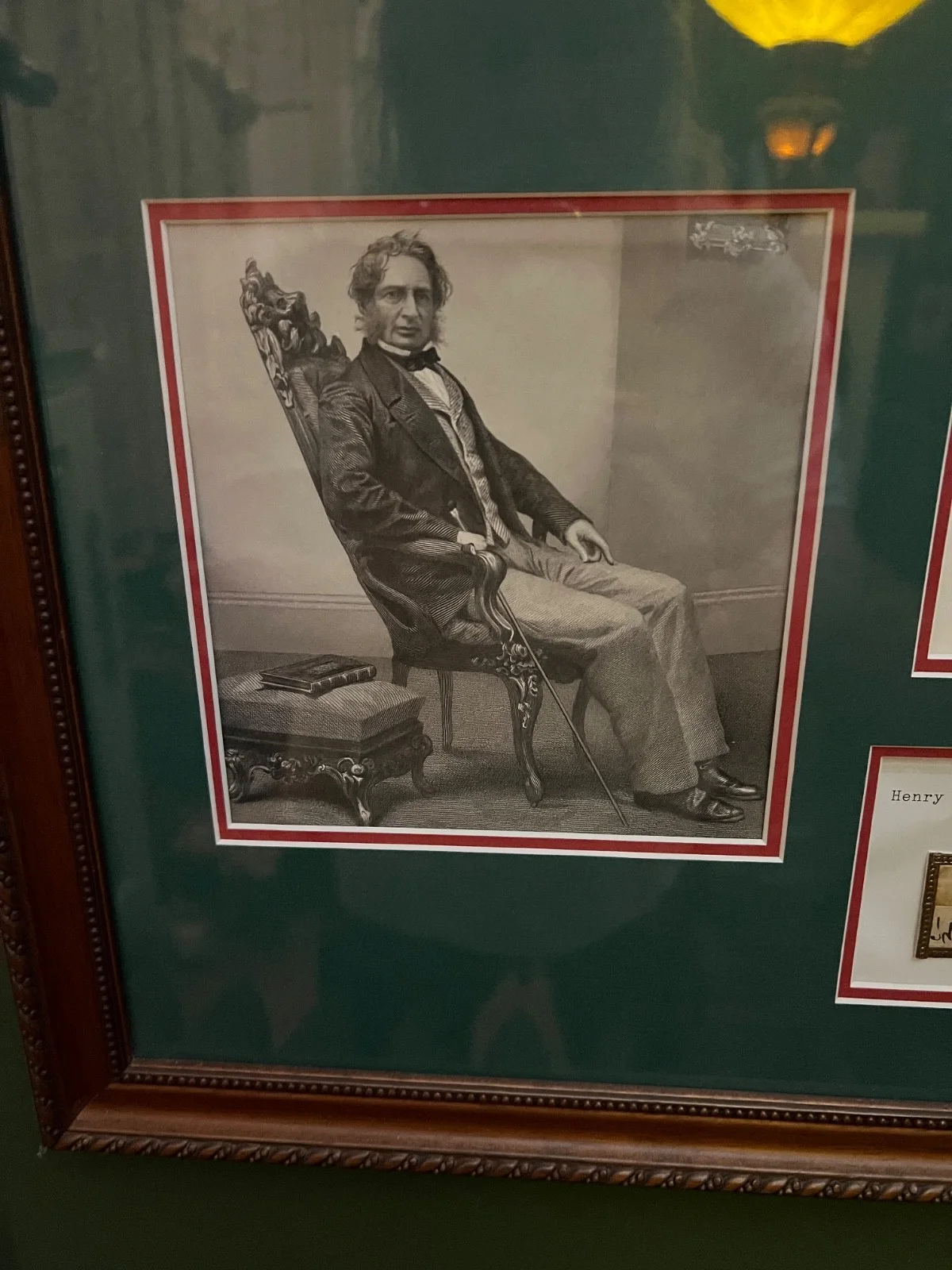 Henry Wadsworth Longfellow autograph, photo poem I heard the Bells on Christmas, изображение 2