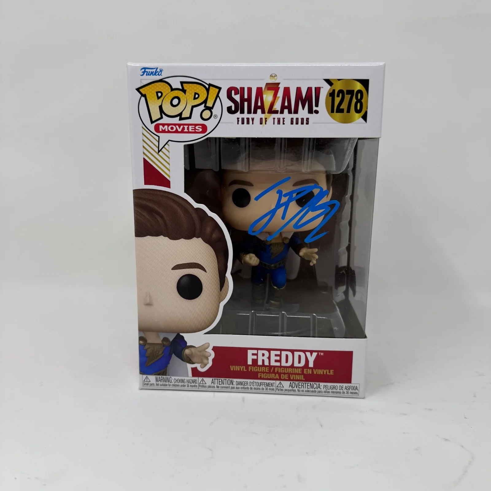 Jack Dylan Grazer — Jack Dylan Grazer Signed Shazam! Fury of the Gods Freddy Funko Pop 1278 Beckett, изображение 3