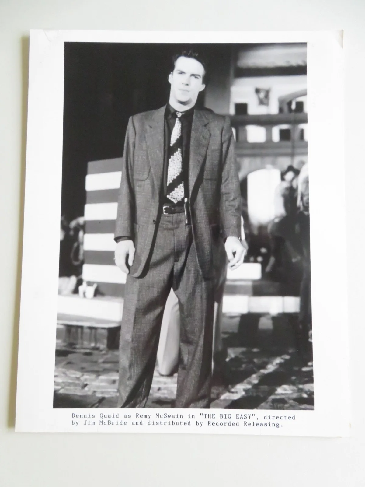 THE BIG EASY MOVIE STILL PHOTO LOT OF 5 DENNIS QUAID ELLEN BARKIN 1986, изображение 3