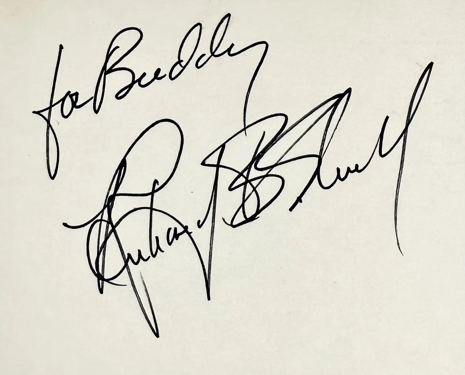 Richard B. Shull — RICHARD SHULL Signed Autographed 4"x 6" INDEX CARD Splash Holmes and Yoyo KLUTE, image 2