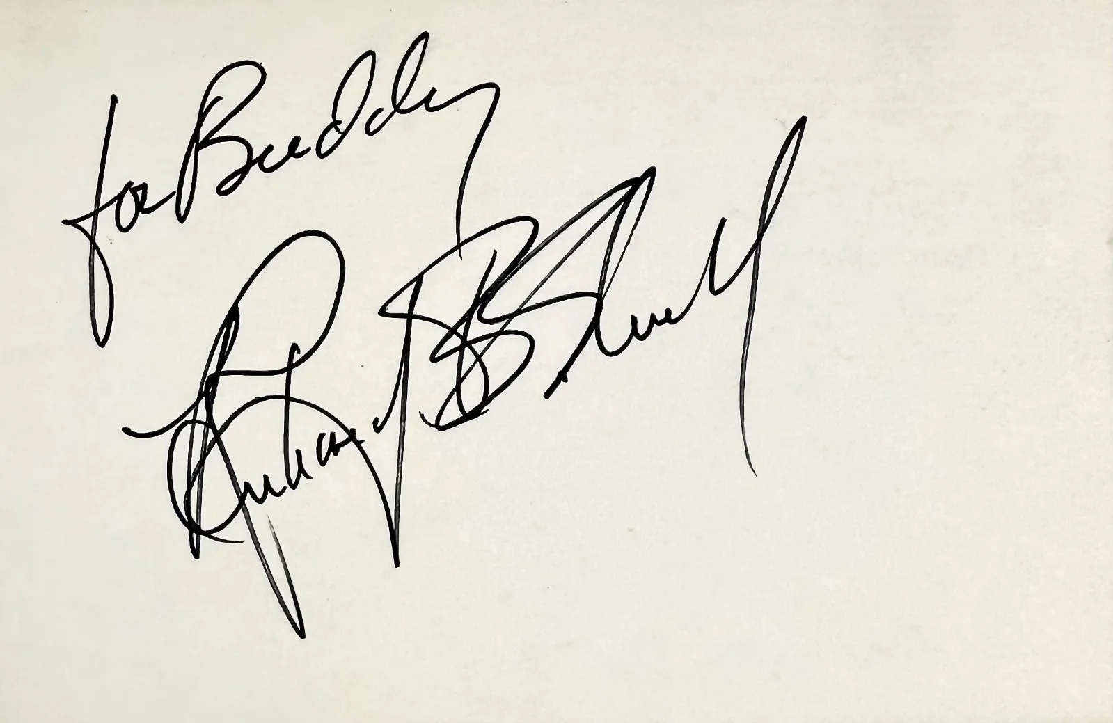 Richard B. Shull — RICHARD SHULL Signed Autographed 4"x 6" INDEX CARD Splash Holmes and Yoyo KLUTE, image 4