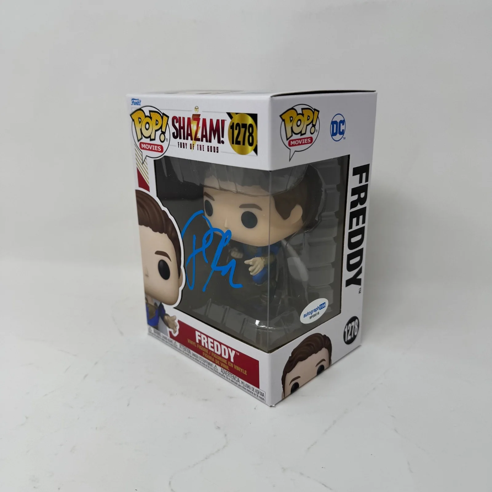Jack Dylan Grazer — Jack Dylan Grazer Signed Shazam! Fury of the Gods Freddy Funko Pop 1278 ACOA COA, изображение 2