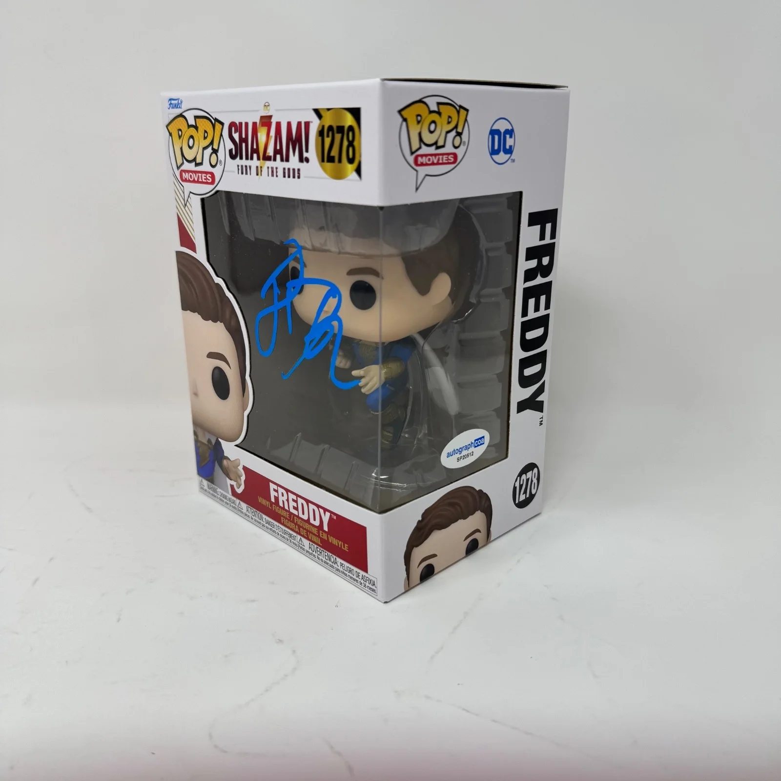 Jack Dylan Grazer — Jack Dylan Grazer Signed Shazam! Fury of the Gods Freddy Funko Pop 1278 ACOA COA, изображение 5