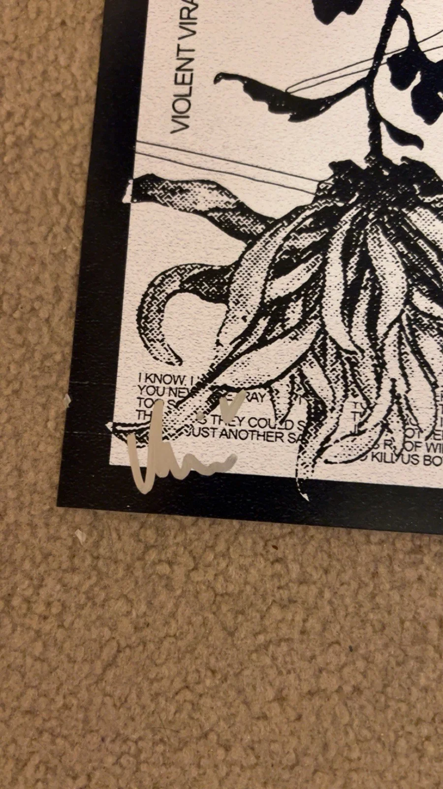 FOTO DE PORTADA DE ÁLBUM AUTOGRAFIADA POR VIOLENT VIRA TILL’ DEATH WAS NEVER BUILD, изображение 2