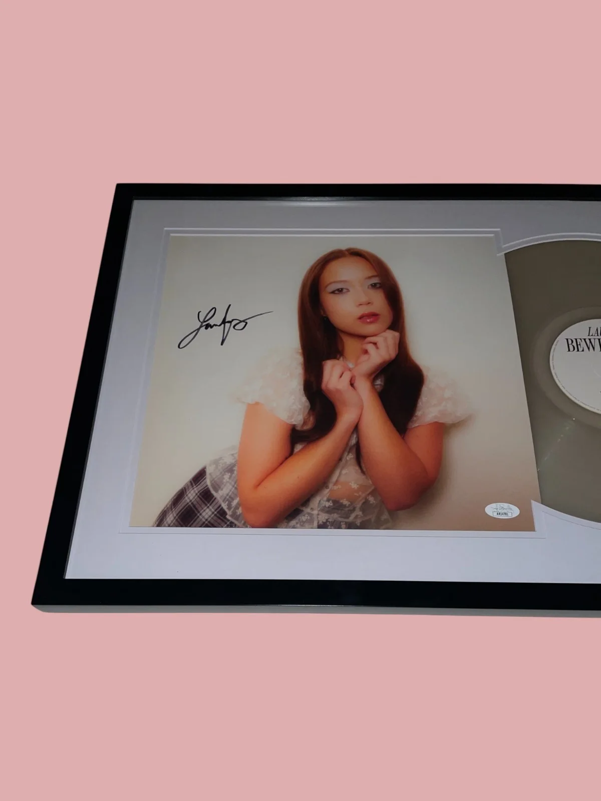 Laufey Signed Bewitched Framed Vinyl Cloudy Record B&N Excl. Autograph JSA COA, image 4