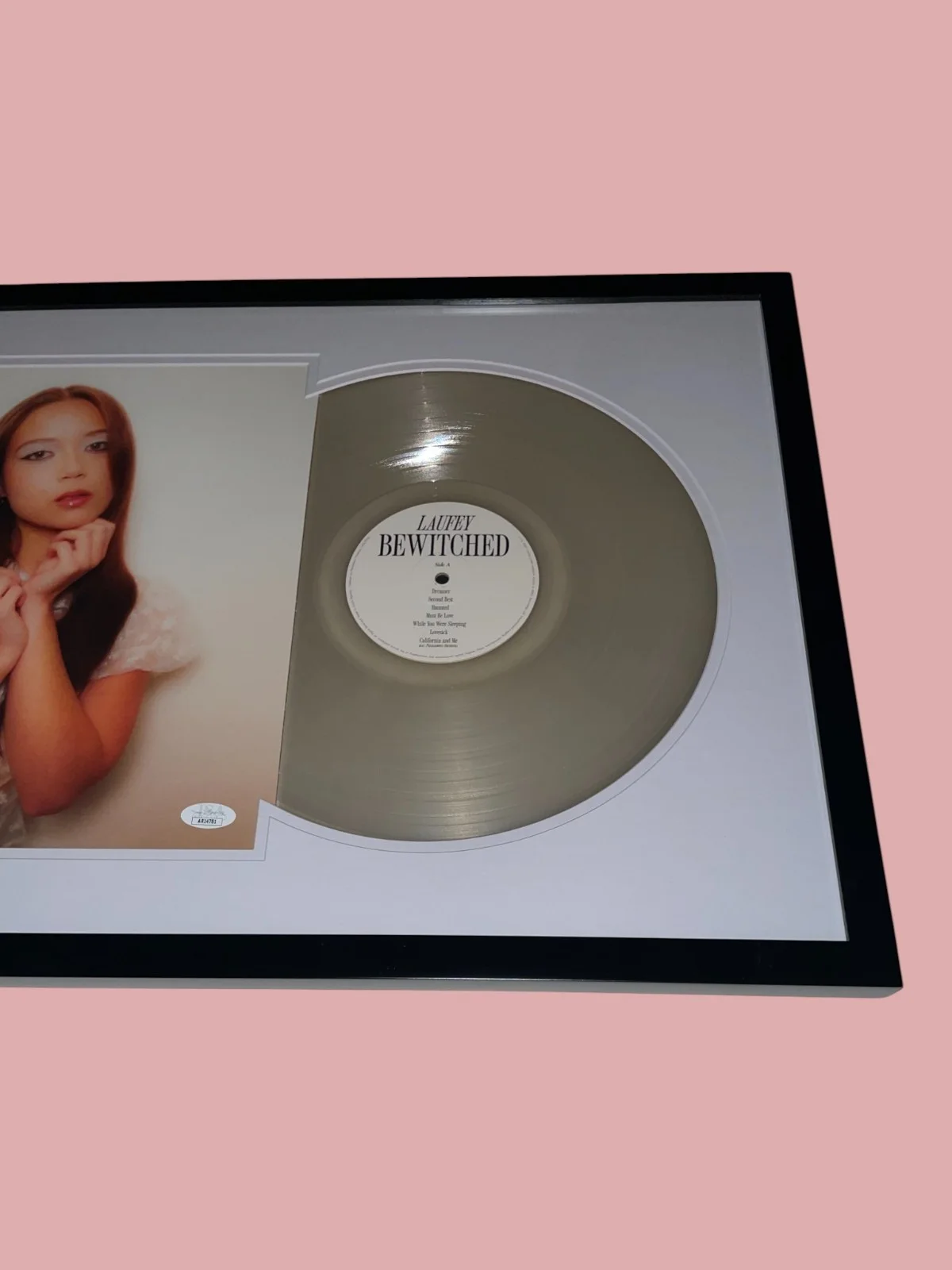 Laufey Signed Bewitched Framed Vinyl Cloudy Record B&N Excl. Autograph JSA COA, image 5