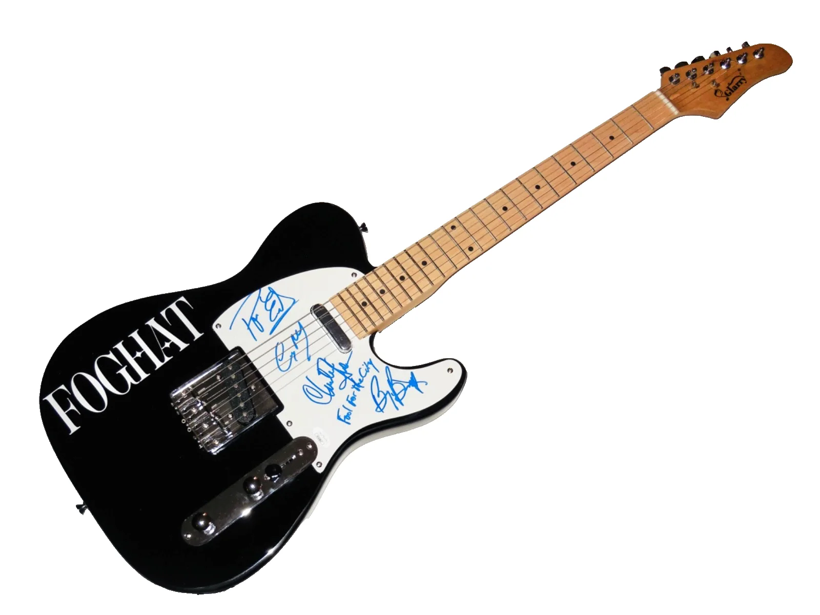 FOGHAT AUTOGRAPHED ELECTRIC GUITAR (4 SIGNATURES) - JSA COA!, image 4