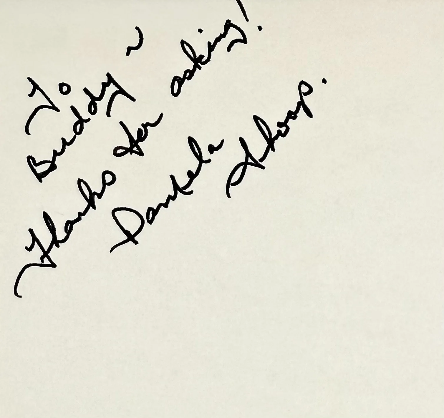 Pamela Shoop — PAMELA SHOOP Signed Autograph 4"x 6" INDEX CARD Nurse Karen Bailey HALLOWEEN II, image 2