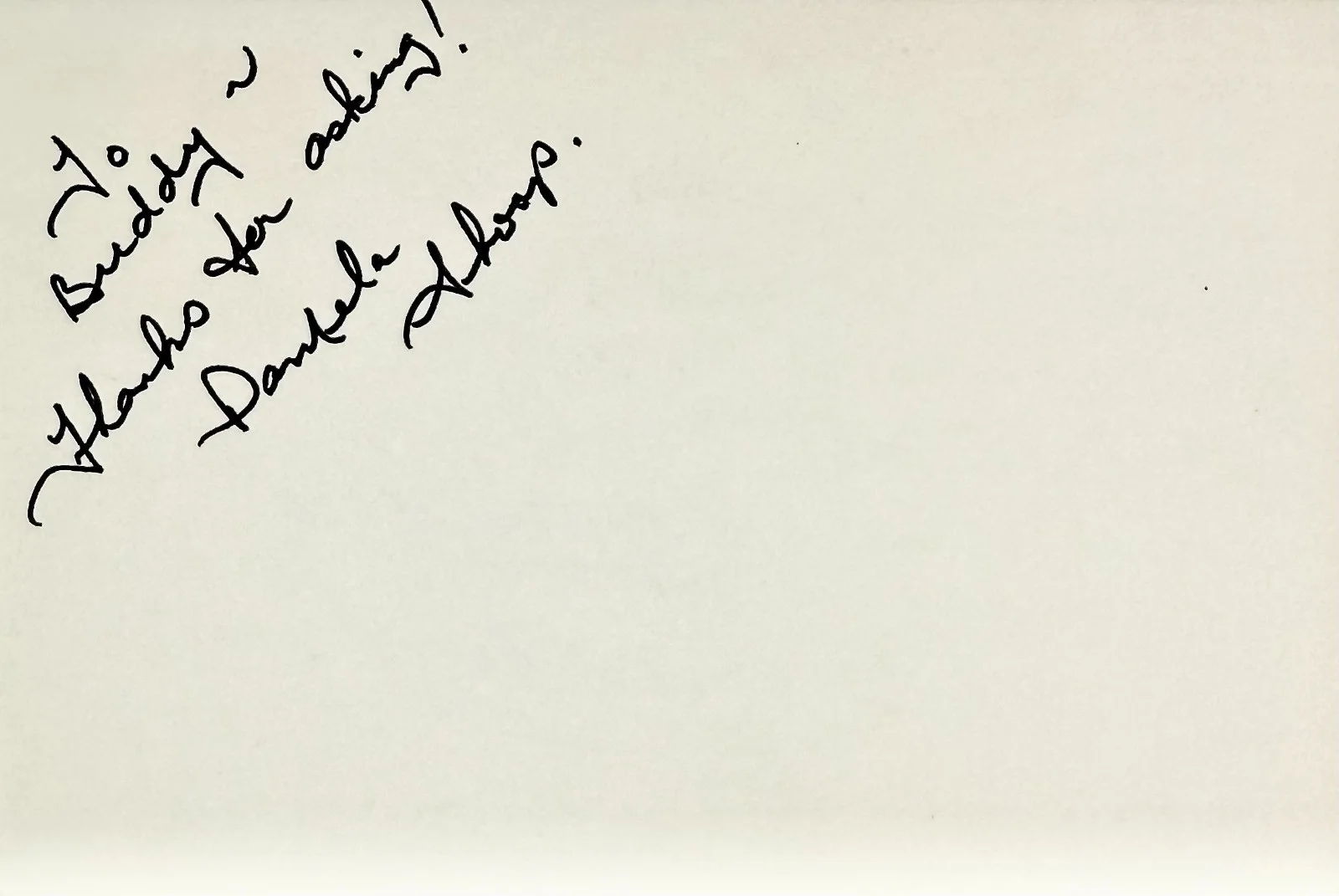 Pamela Shoop — PAMELA SHOOP Signed Autograph 4"x 6" INDEX CARD Nurse Karen Bailey HALLOWEEN II, image 4