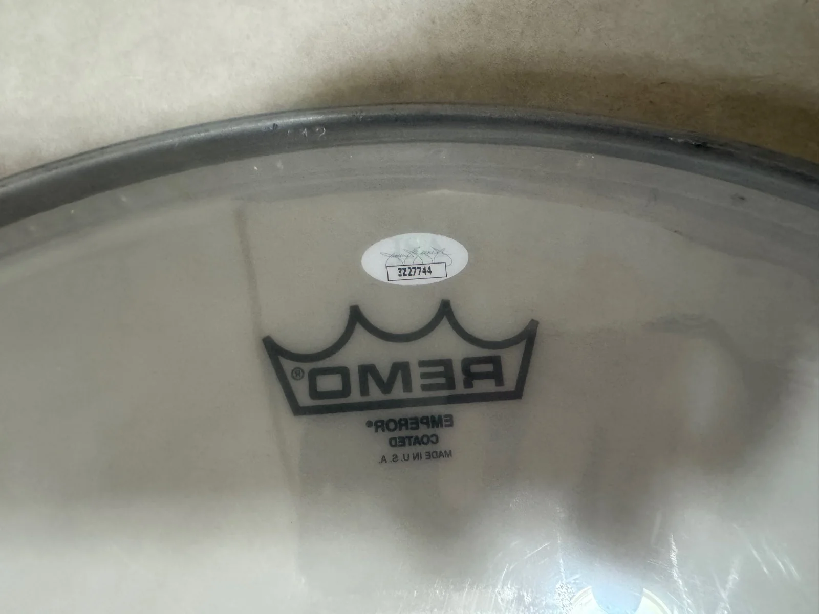 GRETA VAN FLEET Complete Band Signed 18' Remo Drum Head JSA Show Used Jake,Josh, изображение 5