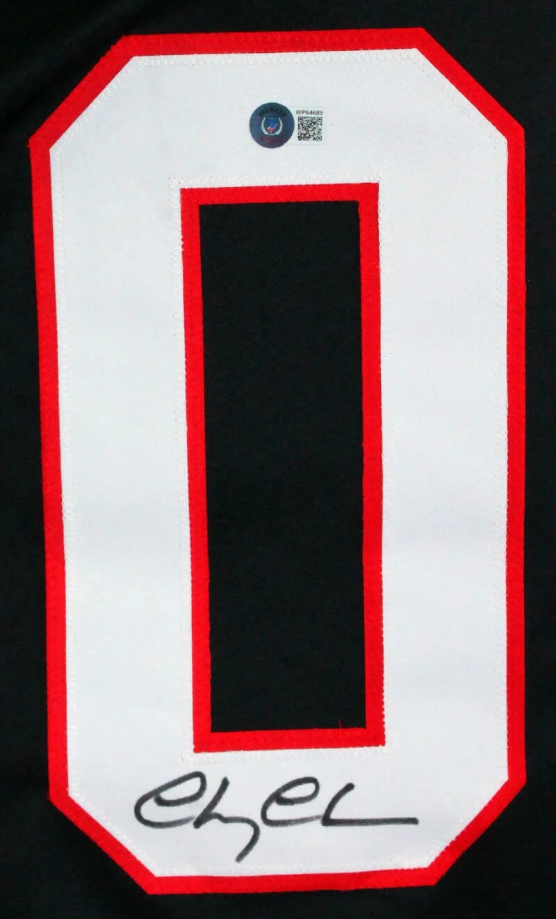 Chevy Chase — Chevy Chase Autographed Black Hockey Style Jersey - Beckett W Hologram, изображение 2